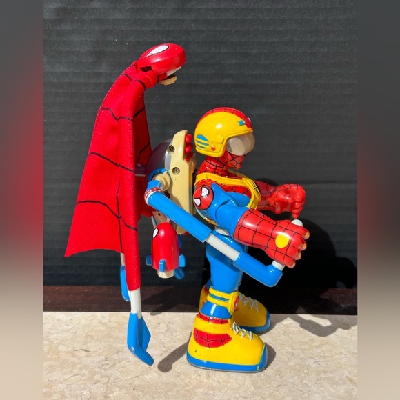 Spider-Man & Friends Action Heroes Hang Glider Spider-Man 6" Figure Toy Biz - Picture 3 of 4